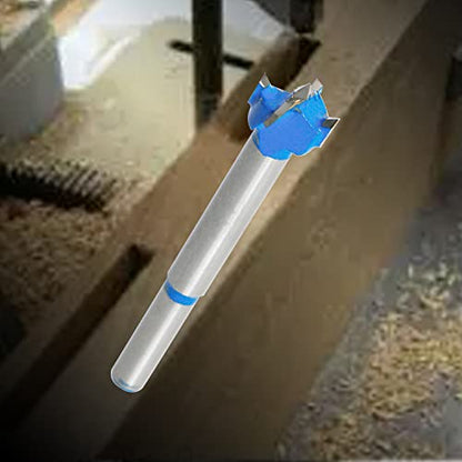 Forstner Drill Bits Professional Carbide Woodworking Hole Saw, Cutting Diameter 15mm, 2Pcs (Blue, Silver) - size: 15mm