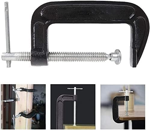 2 Inch C-Clamp Set, Heavy Duty Steel C Clamp Industrial Strength C Clamps for Woodworking, Welding, and Building (2Pcs) - color: 2pcs