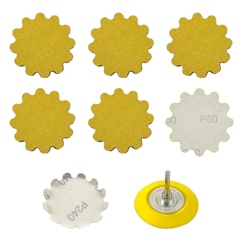 50 PCS 3 Inch Hook and Loop Sanding Discs - Wet/Dry Flex Edge Pads with Grits 60 - Compatible with Sanders & Hand Drills for Metal, Wood, Auto Projects - style: P60
