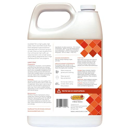 Acryliwax 25 High Solids & High Gloss Commercial Floor Wax & Finish - Case of 4 Gallons… - size: 128 Fl Oz (Pack of 4)