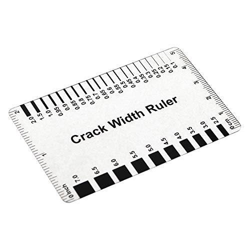 (10PCS) Muka Plastic Concrete Crack Width Ruler - color: Gloss Clear B