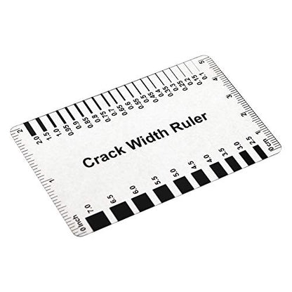 (10PCS) Muka Plastic Concrete Crack Width Ruler - color: Gloss Clear B