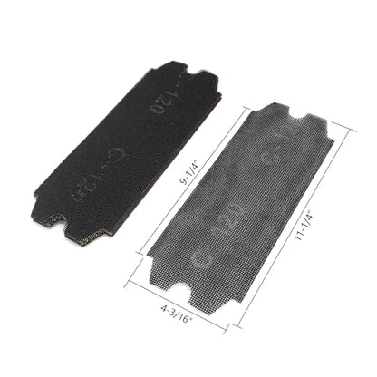 SCOTTCHEN Drywall Sanding Screen Mesh Sheet 4-3/16" x 11-1/4" Grit #120-12pcs - style: #120-12pcs