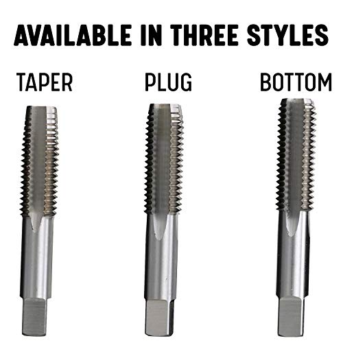 Drill America 1/2"-20 UNF High Speed Steel Bottoming Tap, (Pack of 12) - size: 1/2"-20 (Pack of 12), style: Bottoming