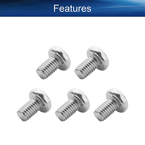 30Pcs M4-0.7 x 8mm Pan Head Phillips Machine Screws - size: M4 x 8mm