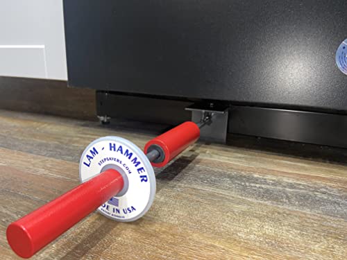 USA Made Stepsaver Professional Floor Installation Tool Lam-Hammer. No more pry or pull bars while preventing wall and floor damage. Must-have tool for engineered floor installation.