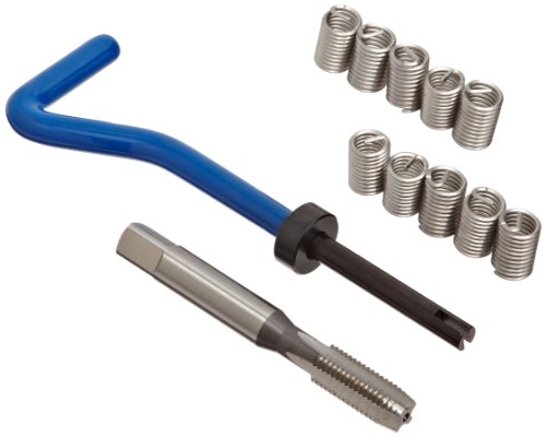 E-Z Lok EK40820 Metric Helical Threaded Insert Kit, 304 Stainless Steel, M8-1.25 Thread Size, 16 mm Installed Length (Pack of 10) - size: M8-1.25 Thread Size, 16 mm Installed Length, style: Pack of 10
