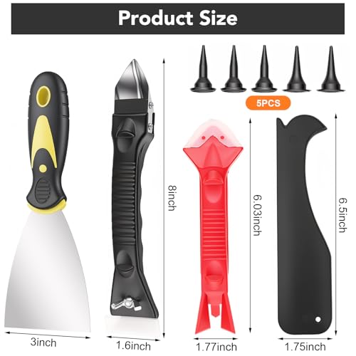 Sausage Caulk Gun Kit, 20 Oz & 10 Oz Convertible, 5 Tips