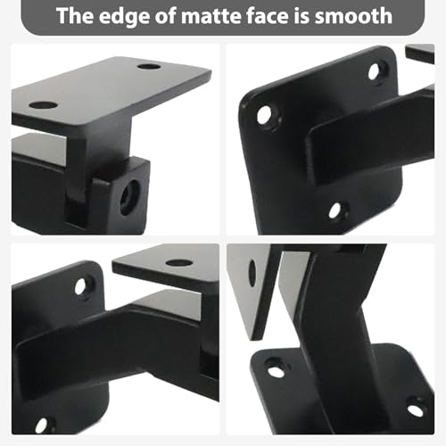 4 Pcs Handrail Bracket Black Iron Staircase Handrail Brackets