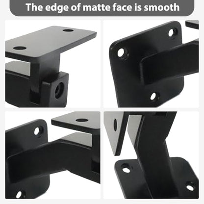 4 Pcs Handrail Bracket Black Iron Staircase Handrail Brackets
