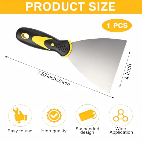 1pcs 4in Putty Knife Scraper Spackle Knife Tool for Repairing Drywall - size: 4 in