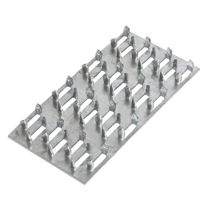 60 Pack 4x2 inch Truss Mending Plate Compatible with 8mm Nail Teeth - size: 4x2 inch