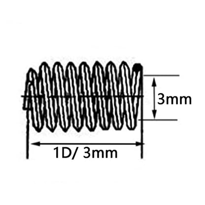 NACX M3 x 0.5mm x 1D Helicoil Wire Inner Thread Inserts, Coiled Wire Helical Screws, 304 Stainless Steel, Metric, 80Pcs Silver C9059 - size: M3*0.5*1d