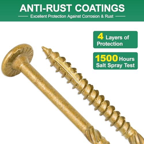 5/16" x 12" Heavy-Duty Outdoor Deck Screws - size: 5/16" x 12"