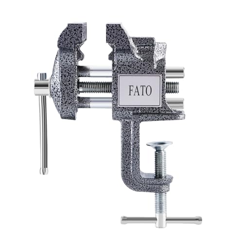 FATO 3” 360° Clamp-On Table Vise, 800LB Clamping Force - size: Table-3"