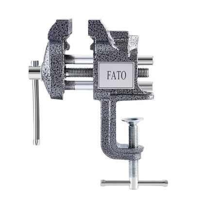FATO 3” 360° Clamp-On Table Vise, 800LB Clamping Force - size: Table-3"