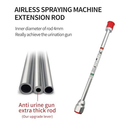 Airless Paint Sprayer Spray Gun Tip Extension Pole Rod Airless Sprayer Gun Spray Painting Wand 16 inch - color: 16 inch