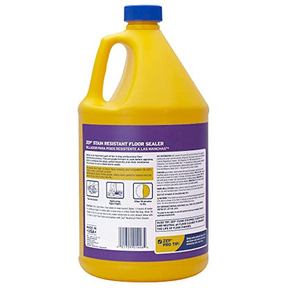 Zep Stain Resistant Floor Sealer - 1 Gallon - ZUFSLR128 - Durable, Long Lasting Seal (Pack of 2) - size: 1 Gallon (Pack of 2)