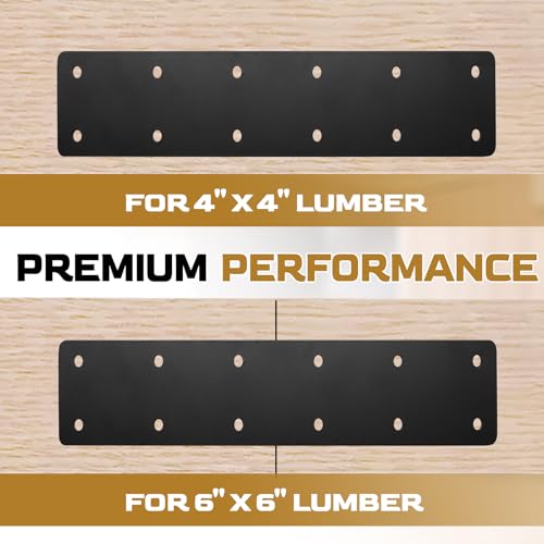 4PCS 11.8"x3" Straight Steel Flat Plate, Black - size: 4 PCS