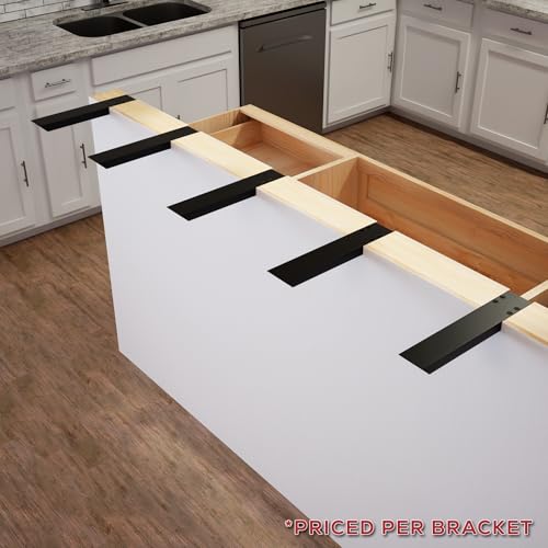 The Original Granite Bracket Countertop Support L-Bracket (Industrial, 12 Inches) - size: 12 Inches, style: Industrial