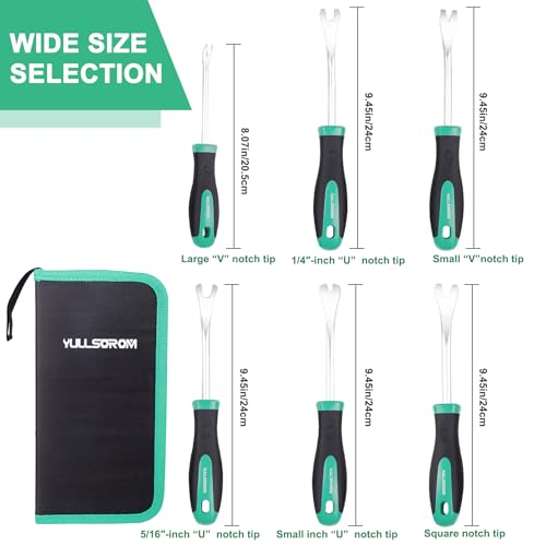 6 Piece Auto Trim Panel Removal Tool Set with Soft Grip,Car Upholstery Removal Kit with Storage Bag