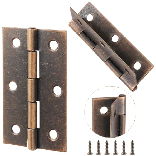 Murtenze 2.5 Inch Door Hinge, Copper, 6 Pack - color: Copper, size: 2.5 Inch - 6PCS