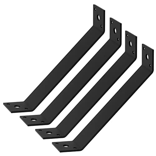 4 Pack 7" x 1-1/2" 45-Degree Angle Bracket for Post Pergola - size: 7" x 1-1/2"