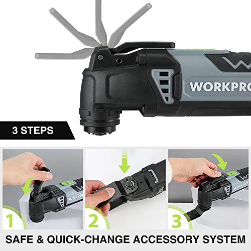 WORKPRO 3.0 Amp Corded Oscillating Multi-Tool Kit - size: Corded 300 W