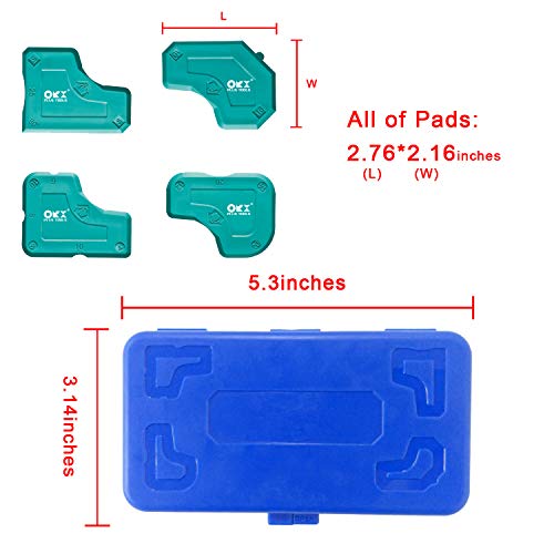 ORXPLUS Tools 4 Piece Silicone Sealant Finishing Caulking Tool Kit - size: 4 Pieces Caulking Tool Kit