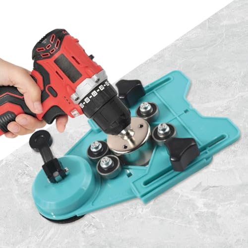 Joyzan Drill Bit Hole Saw Guide, Adjustable Punch Locator Jig Fixture