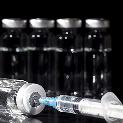 20 Pack 3ml Industrial Syringes with 23Ga 1 Inch, Plastic Disposable Syringe for Scientific Labs, Liquids Refilling and Measuring