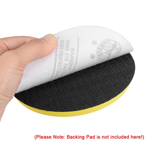 uxcell 10Pcs 7 Inch Hook and Loop Sanding Disc 100 Grits Flocking Sandpaper for Random Orbit Sander Brown - size: 100 Grit