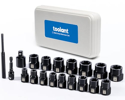 toolant 19-Piece Impact Bolt Extractor Set - size: 19pcs