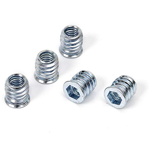 5/16-18 Threaded Inserts for Wood 15mm Length Furniture Screw in Threaded Insert Nuts 40 Pieces - size: 5/16-18 x 15mm*40pcs