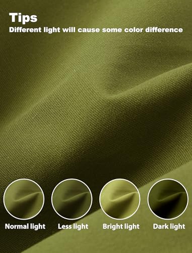 Canvas Tarp 20x30ft 22Mil Water-Resistant Tarps with Aluminum Grommets, 14OZ UV-Resistant Tarpaulin,Heavy-Duty Multi-Use Cloth Covers for Wood/Car/Roof/Boat/Camp/Canopy - color: Olive Green, size: 20'*30'