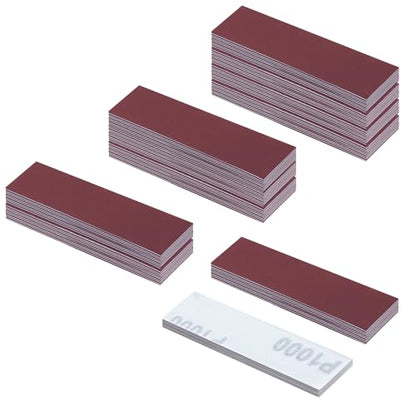 100Pcs 1000 Grit Micro Detail Sander Paper Kit 3.5" x 1.2" Hook and Loop Sandpaper Strips Detail Sander Refills Finishing Sander Paper for Wood Crafts, Tight Spaces and DIY Polishing Projects - style: 1000 Grit