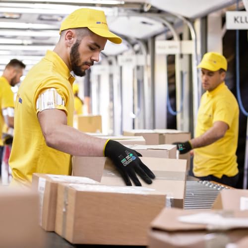 KAYGO Safety Work Gloves, MicroFoam Nitrile Coated, Men Women,KG18N - color: Black, size: XX-Large