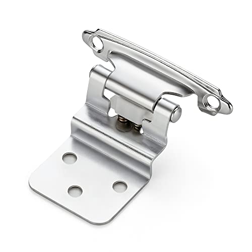 Ravinte 3/8" Inset Polished Chrome Cabinet Hinges 60 Pack (30 Pairs) - color: Polished Chrome