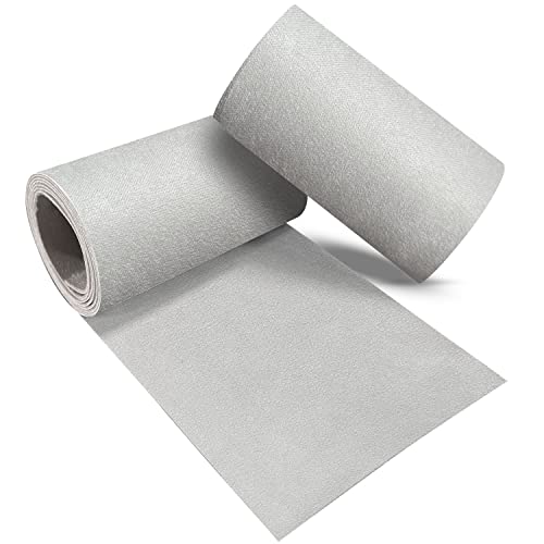Velvet Repair Patch, Self-Adhesive Flannel Fabric Patch, Multi Colors, Microfiber Patch，Can be Used to Patch Sofas, Car Seats, Handbags, Jacket Holes and Tears (Grayish White) - color: Light Gray, size: 4" x 30"-2 ROLLS