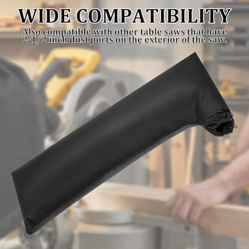 1 Pcs Table Saw Dust Collector Bag Compatible for 10" Tablesaws