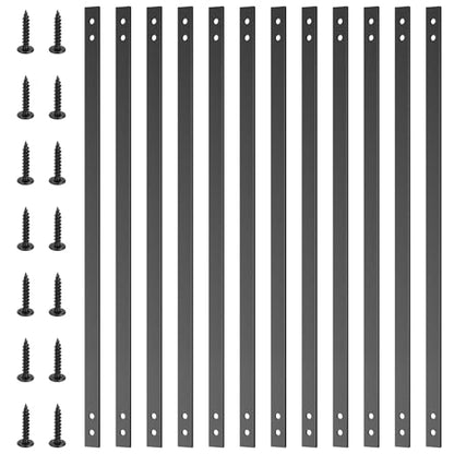 Akenow Deck Balusters, 32.25"x1" Metal Deck Spindles,61 Pack,with Screws - size: 32.25Inch