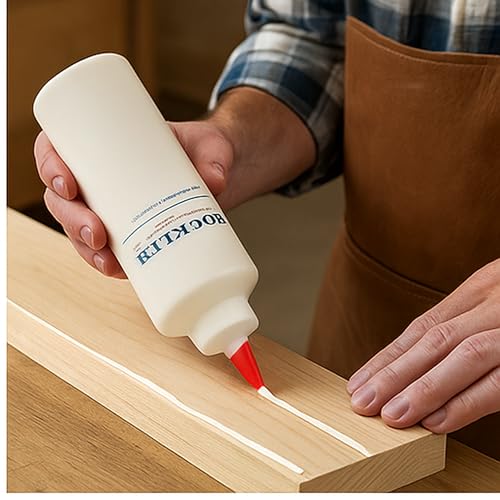 16 oz Refillable Glue Bottle with Precision Tip for Woodworking, Clog-Free