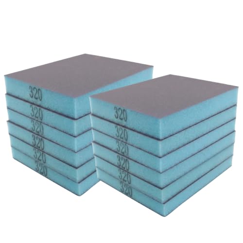 12 Pcs 320 Grit Sanding Sponge - size: #320