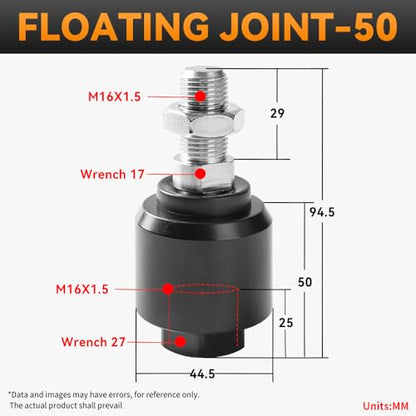 Cylinder Pneumatic FD-50 Accessories M16*1.5 Universal Swing Floating Joint - color: FD, size: 50
