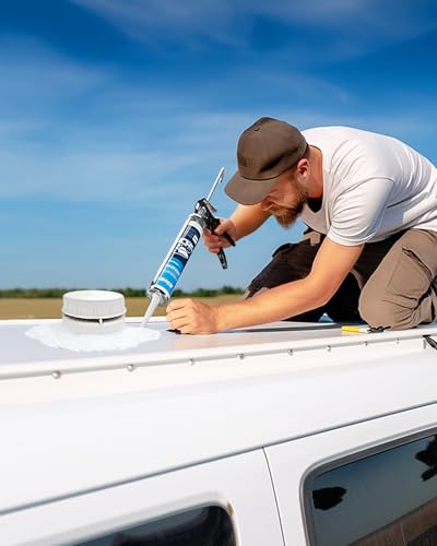Kohree RV Roof Sealant 4 Pack, Self-Leveling Lap Sealant White