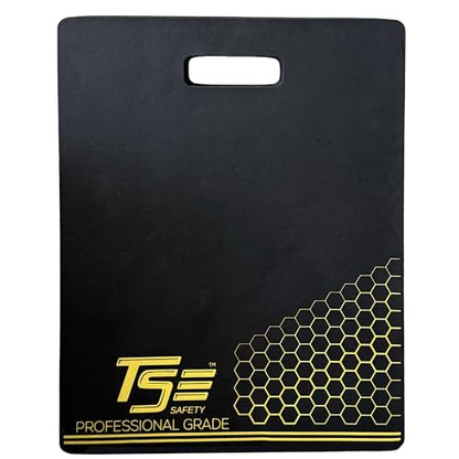 True Flex Protective Kneeling Pad, Premium Quality Neoprene Pad, Heavy Duty Stabilization, Easy to Carry Handle, Comfortable Ergonomic Design Kneeling Mat by TSE Safety,Black 14 inches x 18 inches