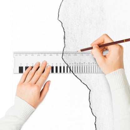 Crack Width Gauge, Concrete Crack Gauge Width Ruler 0.1 7.0 mm