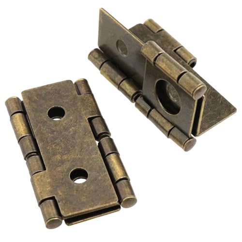 8-Pack 360° Retro Double Acting Hinges – Antique Brass Folding Screen - color: Bronze