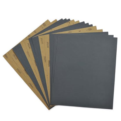 600 Grit Sandpaper 15PCS, Wet Dry Sandpaper Sheets 9 x 11 Inch, Silicon Carbide Abrasive Sanding Sheets, Sand Paper for Wood Furniture Finishing, Metal Sanding, Automotive Polishing - style: 600 Grit