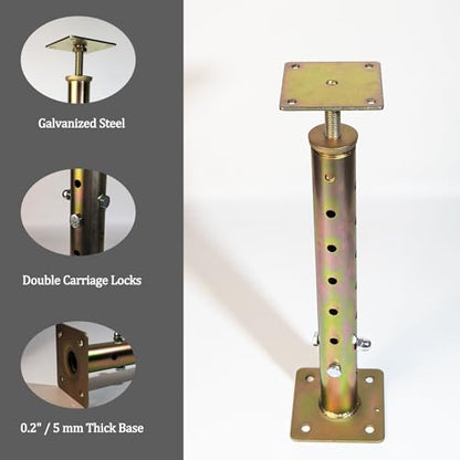 4 Pack House Floor Jacks Post Pole for Leveling, 18-35" Adjustable